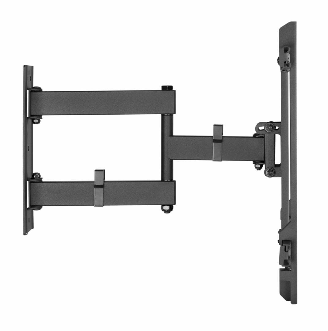 Suport TV de perete Serioux TV61-443, compatibilitate  dimensiune ecran: 32"-70", compatibilitate VESA: 200x100, 200x200, 300x200, 400x200, 300x300, 400x300, 400x400, greutate maximă suportata:  50kg, distanta fata de perete: 78~442mm, inclinare:  +3°~-15°, pivotare: +90°~-90°, nivel ecran: +3°~-3°