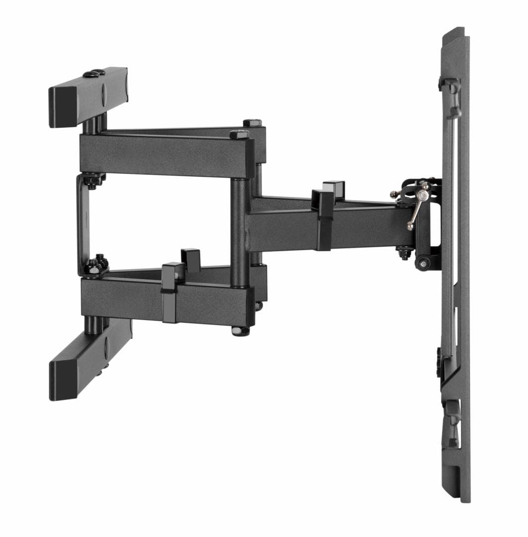 Suport TV de perete Serioux TV61-466, compatibilitate  dimensiune ecran: 37"-80", compatibilitate VESA: 200x200, 300x200, 400x200, 300x300, 400x300, 400x400, 600x400, greutate maximă suportata: 65kg, distanta fata de perete: 77~428mm, inclinare: +3°~-15°, pivotare:  +60°~-60°, nivel ecran: +3°~-3°