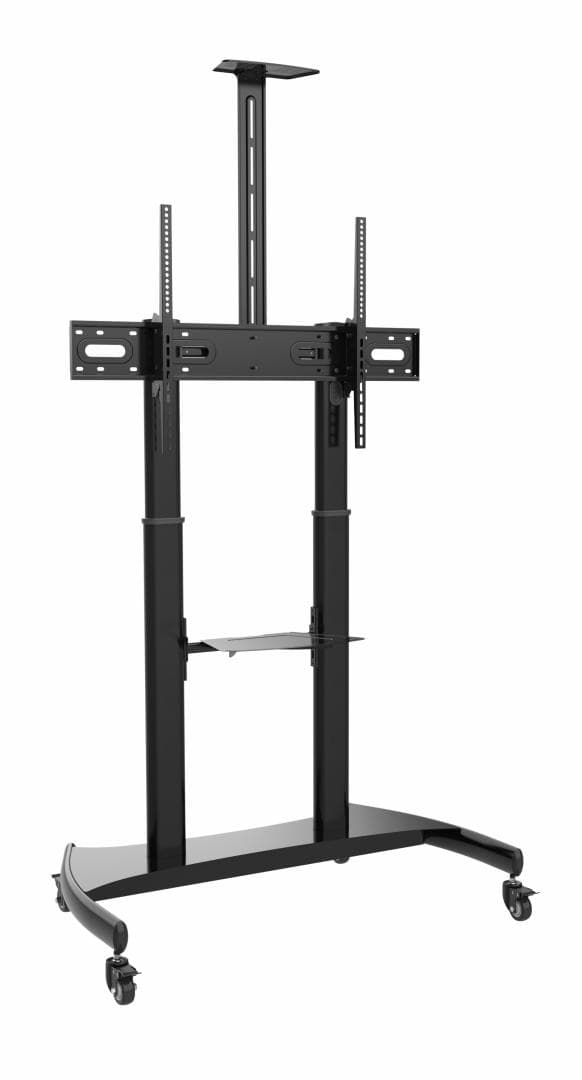 Stand TV mobil Serioux TV610TW 60"-100", dimensiuni: 1220x710x2045~ 2365mm, compatibilitate  dimensiune ecran: 60"-100", compatibilitate VESA: 400x400, 600x400, 800x400, 800x600, 900x600, 1000x600, Greutate maximă suportata: 100 kg, interval de înclinare: +5°~-10°, interval de înălțime: 1365~1685mm