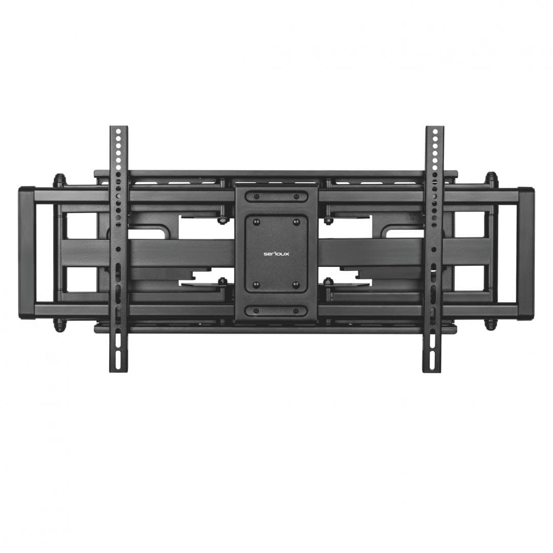 Suport TV Serioux Reglabil 60-120" 120kg Fit Screen Size 37"-90" VESA Compatible 200x100 - 600x400 Weight Capacity 75kg Profile 70~422mm Tilt Range +5°~-15° Swivel Range +60°~-60° Screen Level +3°~-3°