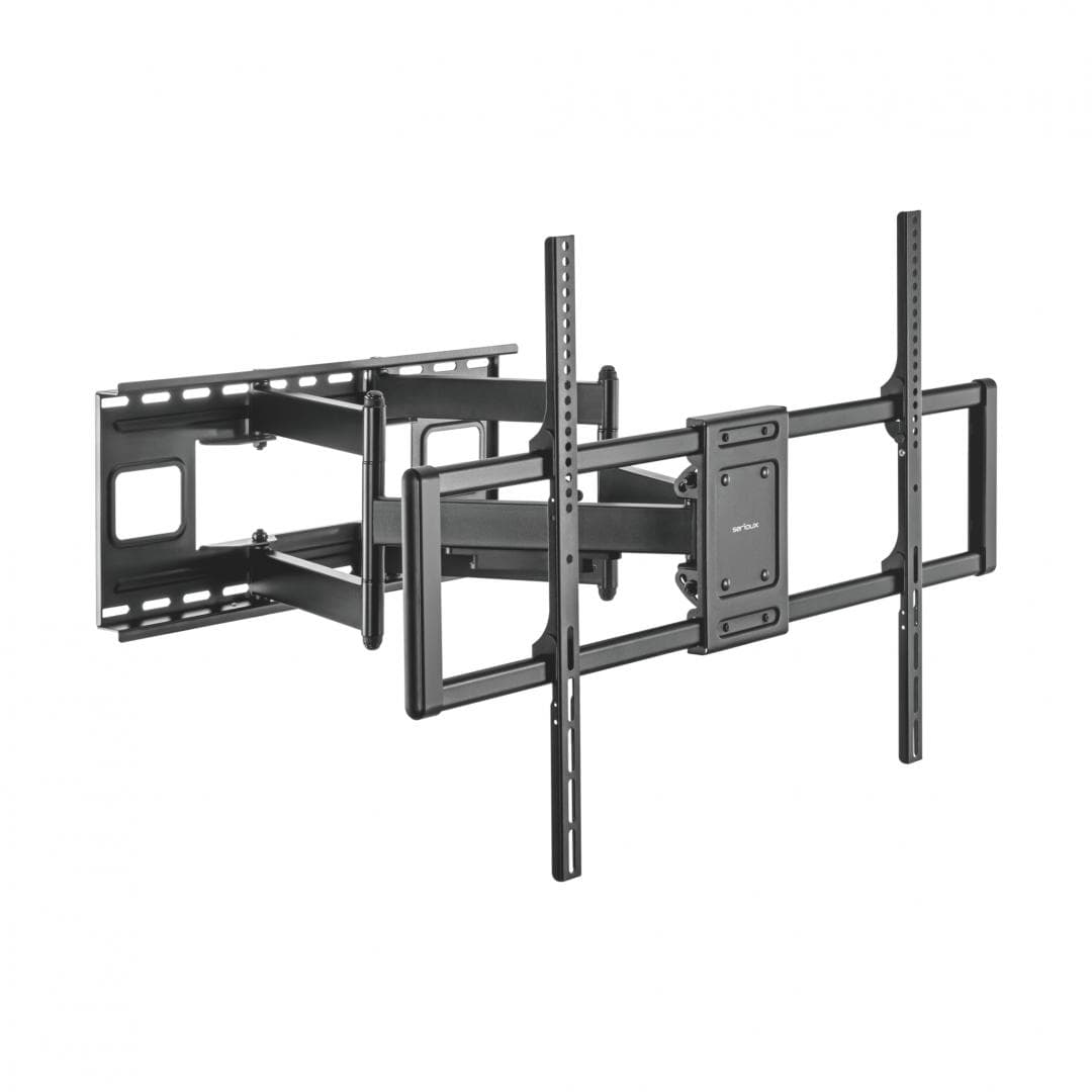 Suport TV Serioux Reglabil 60-120" 120kg Fit Screen Size 60"-120", VESA Compatible:200x200,300x200,400x200,300x300,400x300,400x400,600x400,800x 00,800x600,900x600, Weight Capacity 120kg, Profile 75~703mm, Tilt Range+ 5°~-15°, Swivel Range +60°~-60°, Screen Level +5°~-5°