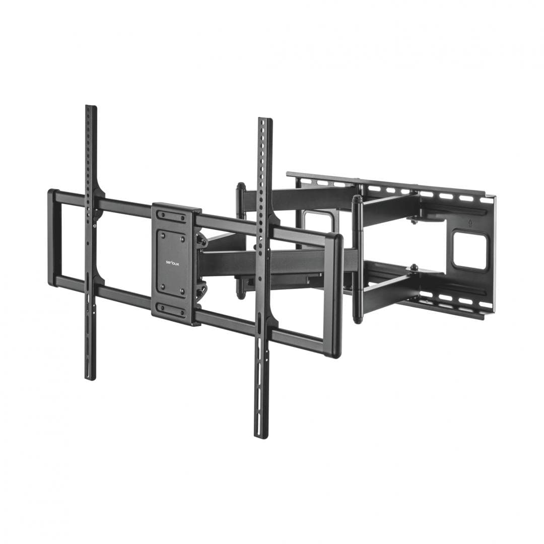 Suport TV Serioux Reglabil 60-120" 120kg Fit Screen Size 60"-120", VESA Compatible:200x200,300x200,400x200,300x300,400x300,400x400,600x400,800x 00,800x600,900x600, Weight Capacity 120kg, Profile 75~703mm, Tilt Range+ 5°~-15°, Swivel Range +60°~-60°, Screen Level +5°~-5°