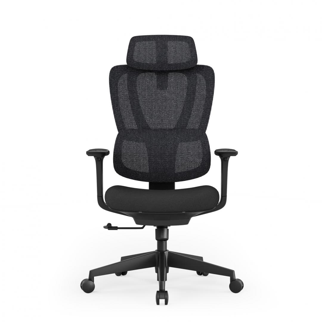 Scaun birou Serioux Aeromesh, Dimensiuni (LxAxÎ): 68,5x67x111-119cm, Capacitate greutate: 150 kg, Material suprafață: Material plasă, Material cadru: Fibră de sticlă de înaltă rezistență, Tip cotieră: Cotieră 3D, Tip pârghie pneumatică: Sistem de ridicare pe gaz clasa 3 de 85 mm