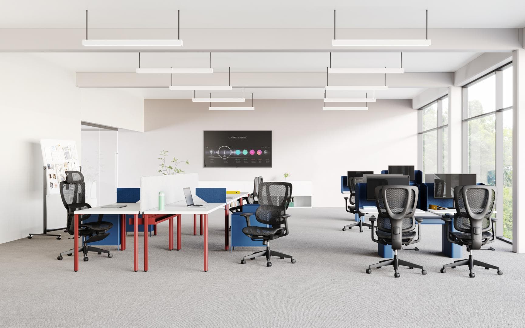 Scaun birou Serioux Aeromesh, Dimensiuni (LxAxÎ): 68,5x67x111-119cm, Capacitate greutate: 150 kg, Material suprafață: Material plasă, Material cadru: Fibră de sticlă de înaltă rezistență, Tip cotieră: Cotieră 3D, Tip pârghie pneumatică: Sistem de ridicare pe gaz clasa 3 de 85 mm