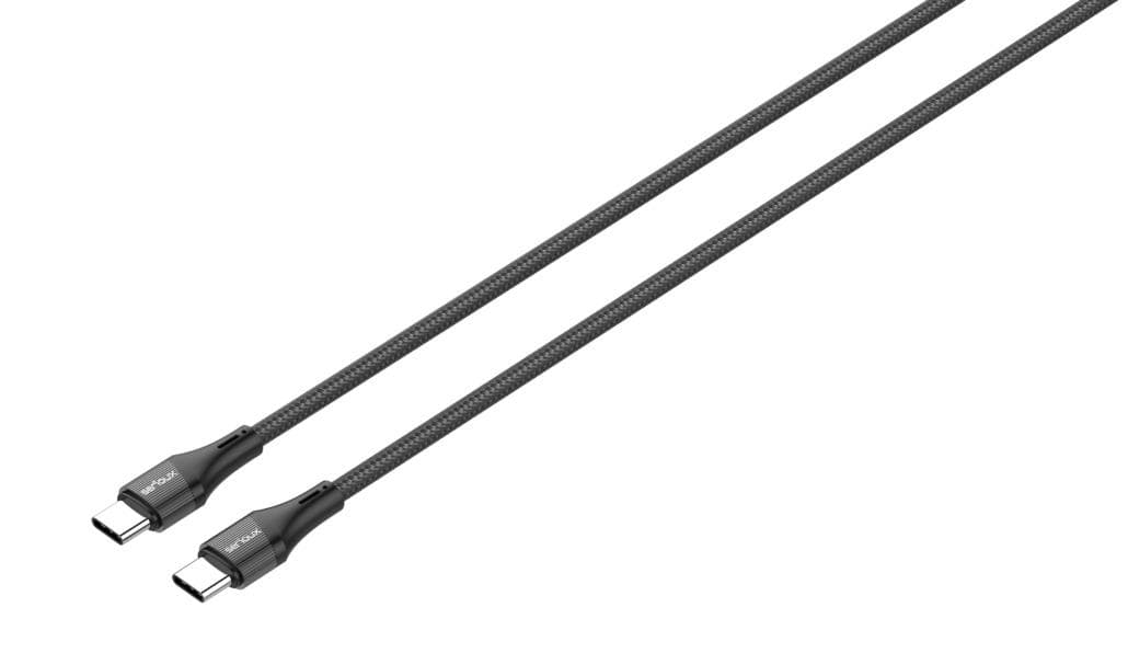 Cablu Serioux TYPE-C - TYPE-C 1M 100W, lungime: 100 cm, ieșire: 100W, tip cablu: USB-C la USB-C, culoare: Negru, funcție: încărcare și sincronizare