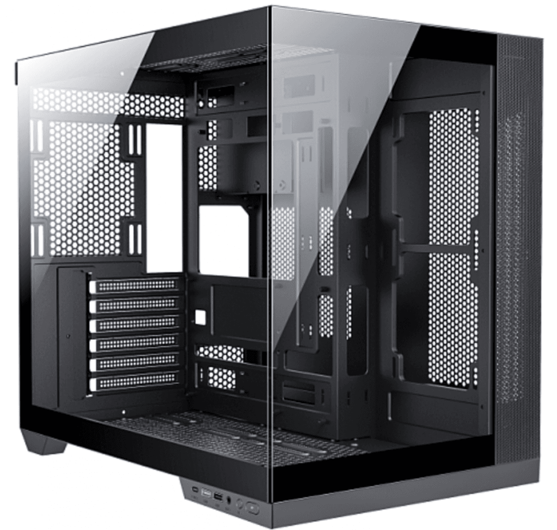 Carcasa gaming Serioux Shadow, fara sursa, tip  middle tower, USB2.0x+HD Audio, USB3.0, porturi rezervate pentru ventialtor: MN 2x120mm ventilatoare ARGB (incluse), spate:1x120mm ventilator RGB (inclus), sus 3x120mm/2x140mm, controler 4 porturi, drive bays: HDD de 3.5'' x2, SSd de 2.5'' x1, Sloturi