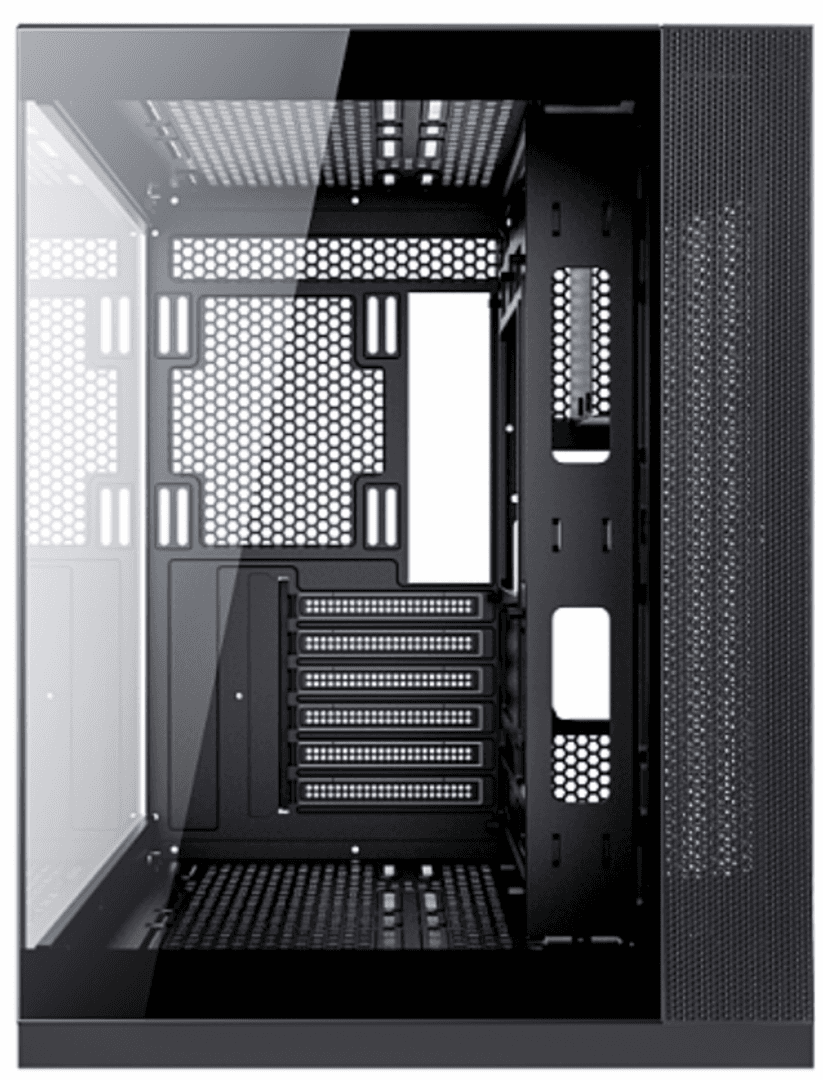 Carcasa gaming Serioux Shadow, fara sursa, tip  middle tower, USB2.0x+HD Audio, USB3.0, porturi rezervate pentru ventialtor: MN 2x120mm ventilatoare ARGB (incluse), spate:1x120mm ventilator RGB (inclus), sus 3x120mm/2x140mm, controler 4 porturi, drive bays: HDD de 3.5'' x2, SSd de 2.5'' x1, Sloturi