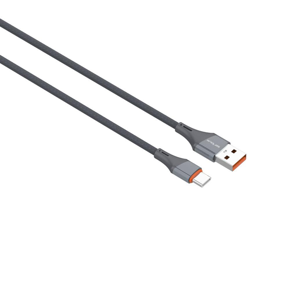 Cablu Serioux USB-A-TYPE-C 1M 30W.Lungime: 100 cm, Ieșire: 30W, tip cablu: USB-A la USB-C, culoare: Gri, funcție: încărcare și sincronizare