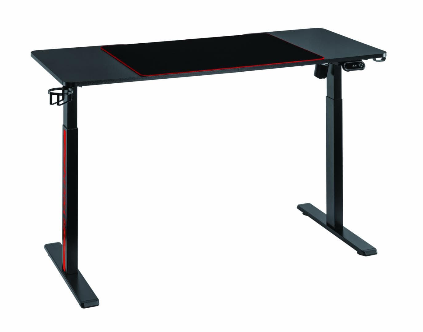 Birou gaming electric Serioux Elysium LED RGB 1400x600x730mm, reglare electrica pe inaltime inaltime ajustabila: 750 - 1210 mm