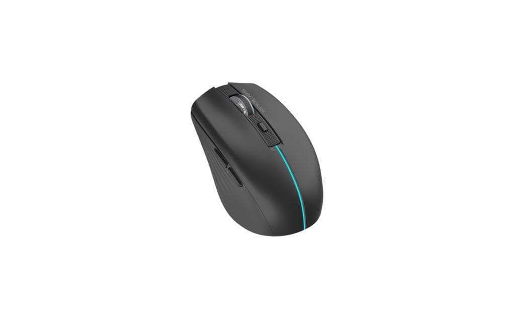 Mouse Serioux Flicker 212, Wireless, Negru,  senzor: Optic, DPI: 800/ 1200/ 1600, conexiune: Dongle USB 2,4 GHz, banda de frecventa: 2,4 GHz, baterie integrată litiu de 500 mAh, banda LED, cerințe OS: Win, Mac, Vista