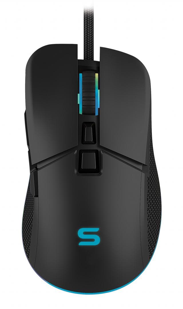 Mouse gaming Serioux Kayel, Senzor Sunplus 199, 800-6400 DPI, switch HUANO, pana la 20 milioane de click-uri, 7 Butoane, 6 moduri de iluminare RGB, cablu USB 1.5M, plug and play, compatibil cu Windows 2000/XP/9X/VISTA/7/8/10