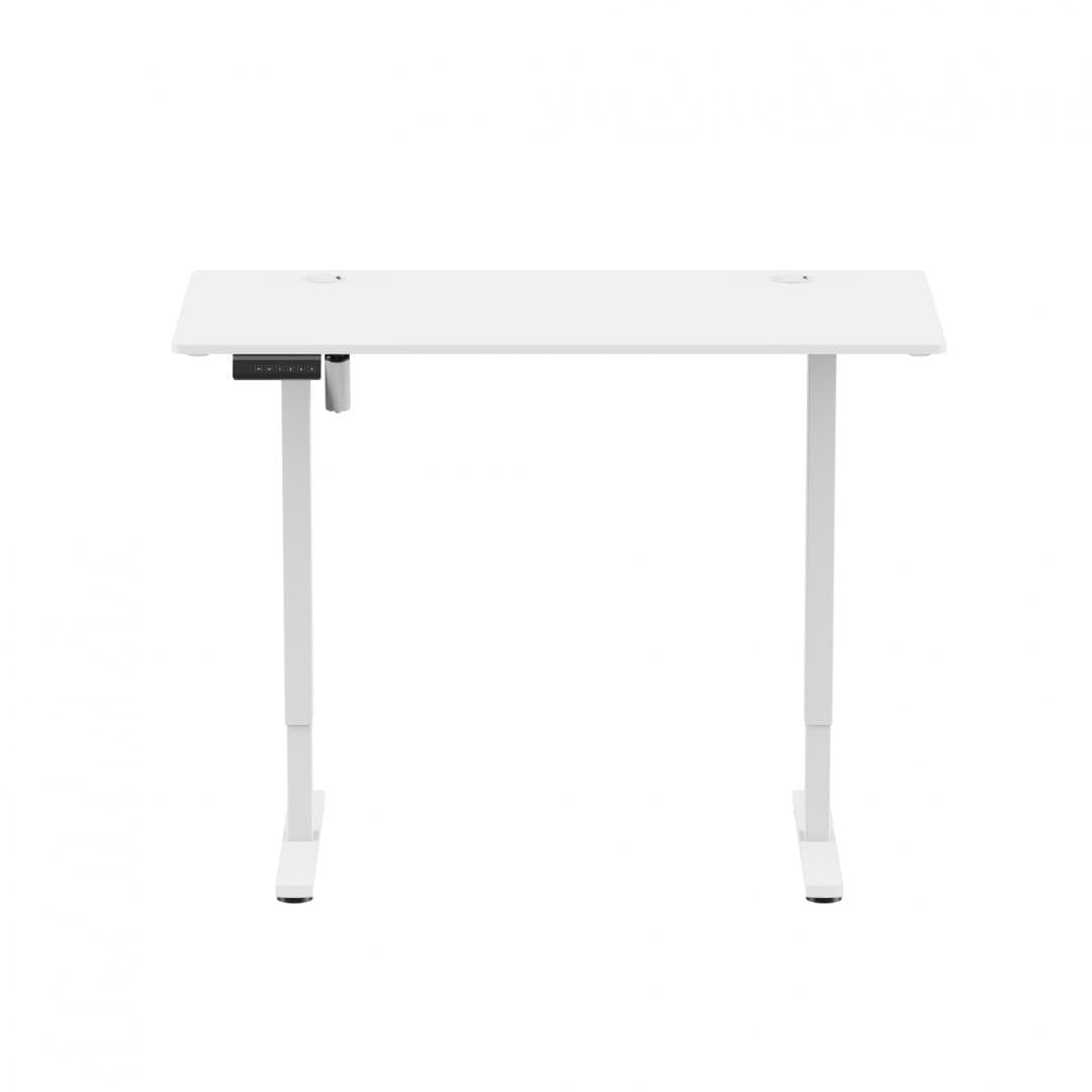 Birou Ascend cu reglare inaltime electric, alb, 1200x600x730~1180 mm, Capacitate de greutate: 40 kg, Interval de înălțime: 730~1180mm, Număr de motoare: 1, Viteză maximă: 15 mm/s, Panou de control Digital, 3 memorii