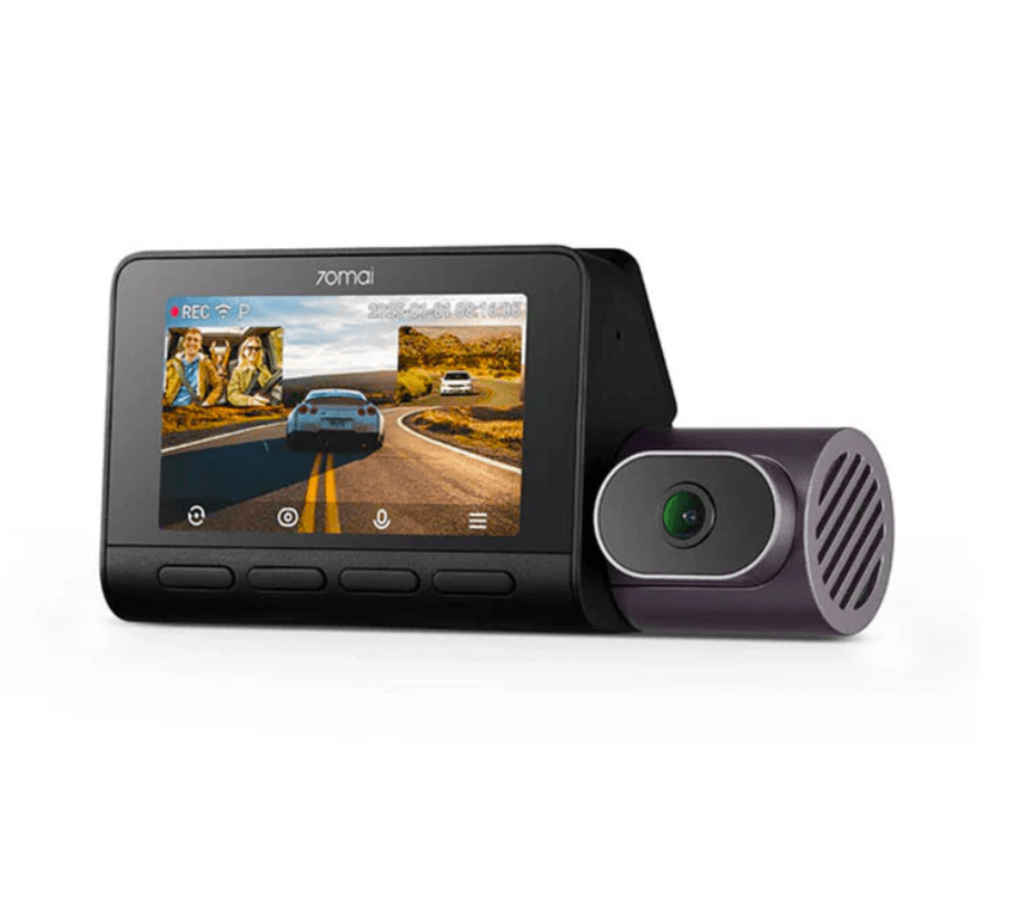 Set 2 camere 70mai Dash Cam 4K T800 cu 3 obiective (fata 4K, interior 1080P) + spate RC24 Full HD, GPS, HDR, ADAS, 128G