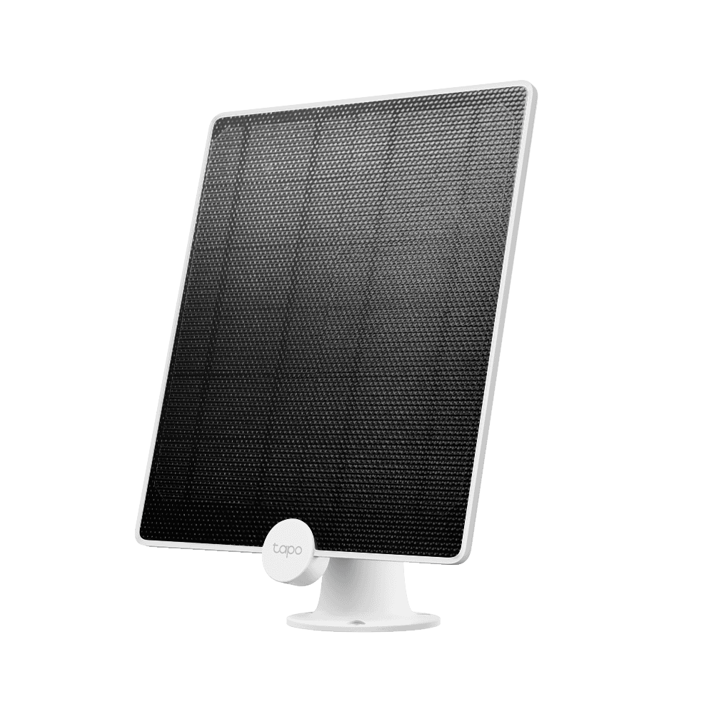 TP-LINK PANOU SOLAR PENTRU CAMERE TAPO TAPO A200, Captează energie solară și oferă alimentare non-stop pentru camerele Tapo care funcționează cu acumulatori (Tapo C420 și Tapo C400).Putere de încărcare de până la 4.5 W, , 237.96 x 174.85 x 17.5mm, Port de încărcare micro USB