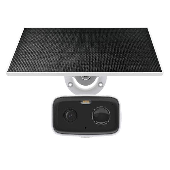 Solar-Powered Security Camera Kit 1 × Tapo C400, 1 × Tapo A201C SPEC:1080p (1920*1080), 2.4 GHz, Solar panel (5.2V, 2.5W) FEATURE: Non-Stop Power, Flexible Solar Installation, Smart Detection and Notifications (motion, people), Color Night Vision, Sound and Light Alarm, Remote Control, Two-Way