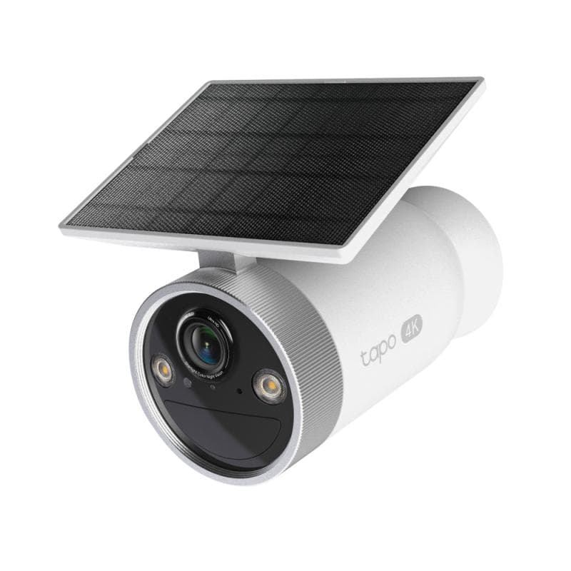 Enhanced AI Solar Security Camera Ultra SPEC:4K QHD (2160×4096), 2.4 G&5GHz, 7800mAh rechargeable lithium-ion battery, All-in-one solar panel FEATURE:,Non-Stop Power, Smart Detection and Notifications (motion, people, cars, pets), 24/7 monitoring, AI enhancement, Color Night Vision, Sound and Light