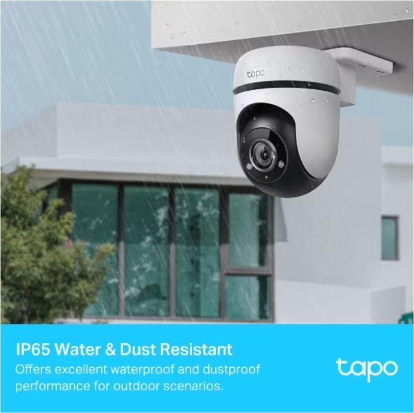 Camera Supraveghere WIFI Tp-link, wireless Tapo C500, Senzor 1/3", , REZOLUTIE: 1080p Full HD(1920 x 1080 px), IR 30M, standarde si protocoale: IEEE 802.11b/g/n, 2.4 GHz, raza vizuala 360° pe orizontală și 130° pe vertical, Compresie video: H.264, Frame Rate: 15 fps, Microfon și difuzor incorporate.