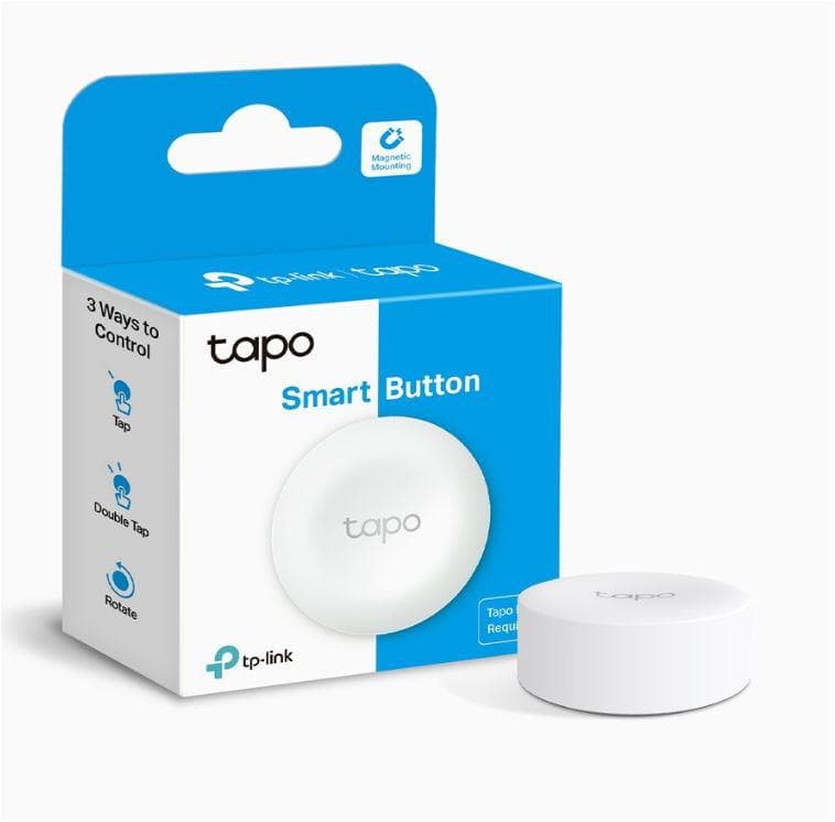 TP-LINK TAPO S200b INTRERUPATOR INTELIGENT (NECESITA HUB TAPO), Standarde și Protocoale: 868Mhz / 922MHz, Cerințe de sistem: iOS 10+, Android 5.0+, Dimensiuni: 43.5 × 16.9 mm, 1× Baterie CR2032.