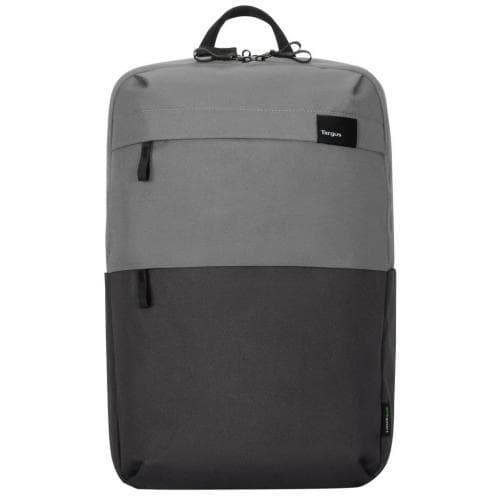 Rucsac laptop Targus 16" Sagano EcoSmart, pentru laptopuri de 16" sau mai mici, capacitate 22 de litri, material RPET 500, dimensiun: 33 x 19 x 53 cm, greutate 0.77 kg, negru/gri
