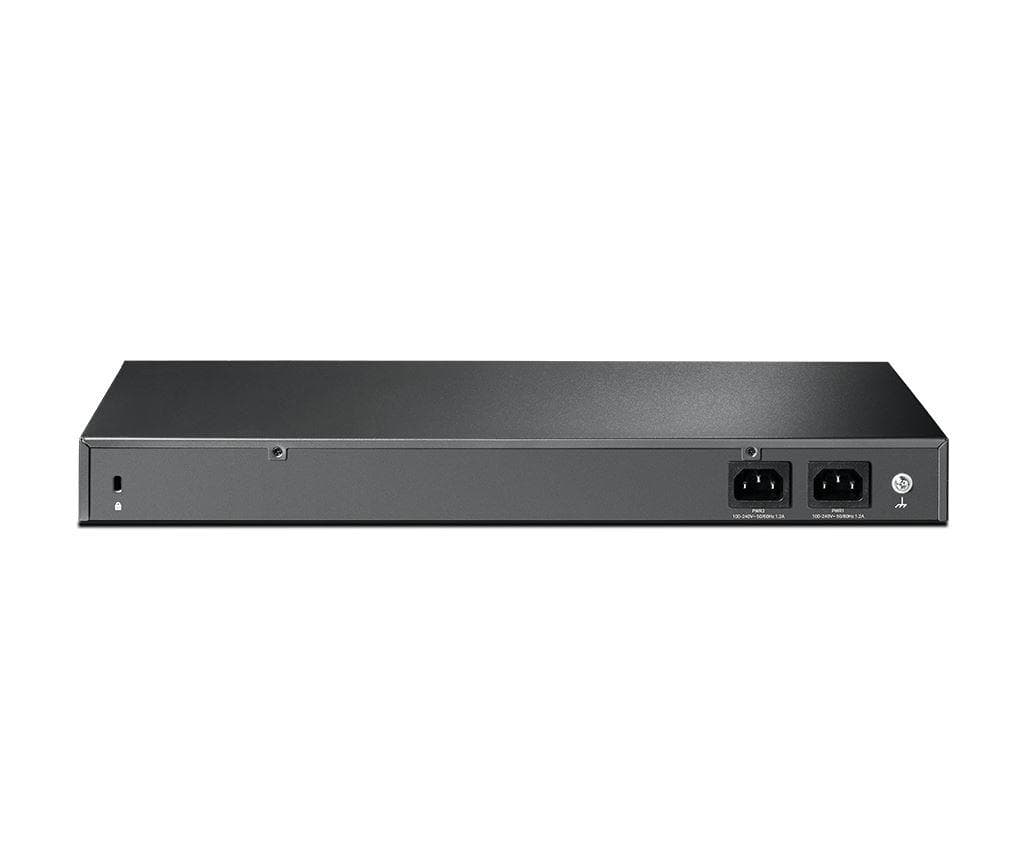 "JetStream™ 24-Port SFP L2+ Managed Switch with 4 10GE SFP+ Slots PORT: 20× Gigabit SFP Ports, 4× Gigabit SFP/RJ45 Combo Ports, 4× 10G SFP+ Slots, RJ45/Micro-USB Console Port SPEC: 1U 19-inch Rack-mountable Steel Case FEATURE: Integration with JetStream™ SDN Controller, Static Routing, OAM, sFlow