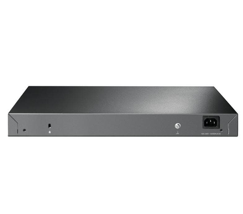 "JetStream™ 48-Port Gigabit and 4-Port 10GE SFP+ L2+ Managed Switch with 48-Port PoE+ PORT: 48× Gigabit PoE+ Ports, 4× 10G SFP+ Slots, RJ45/Micro-USB Console Port SPEC: 802.3at/af, 500 W PoE Power, 1U 19-inch Rack-mountable Steel Case FEATURE: Integration with JetStream™ SDN Controller,Static