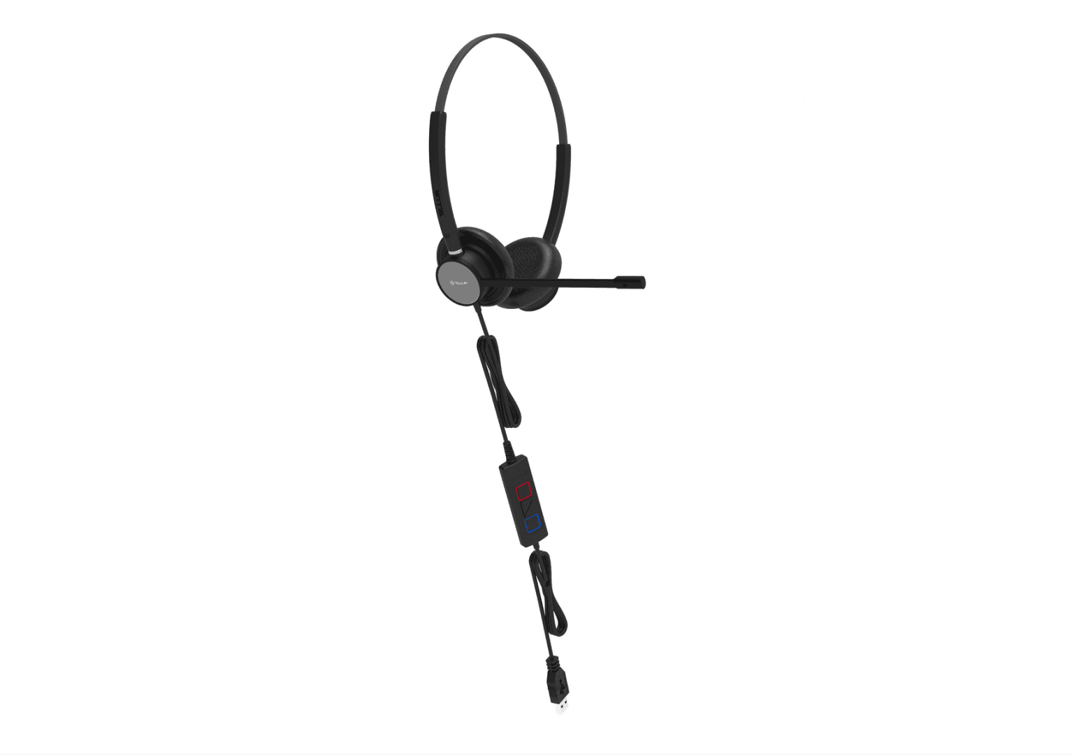 Casti cu fir call center Tellur Voice 320, binaural, USB, negru