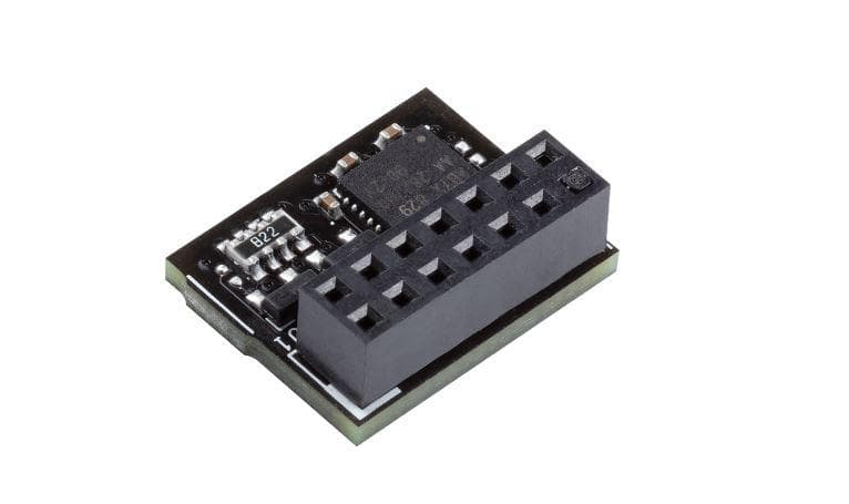 ASUS TPM-SPI Securely Sore Key Windows 11  Improve your Computer's Security The TPM-SPI card securely store keys, digital certificates, passwords, and data. It helps enhance the network security, protects digital identities, and ensures platform integrity. Designed with 14-1 pin and SPI interface