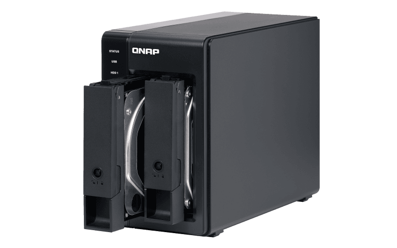 Extensie USB QNAP TR-002 2-Bay, 2.5/3.5 SATA 6Gbps HDD (neincluse), 1xUSB3.11 (type-c), tower, PSU adaptor 36W, garantie 2 ani