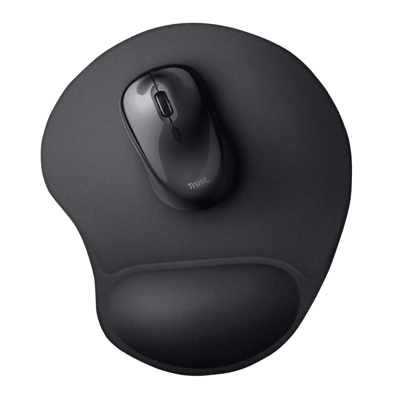Mousepad cu gel Trust Bigfoot, dimensiuni 16 x 205 x 236, negru