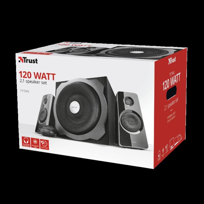 Boxe Stereo Tytan 2.1 Speaker Set - black