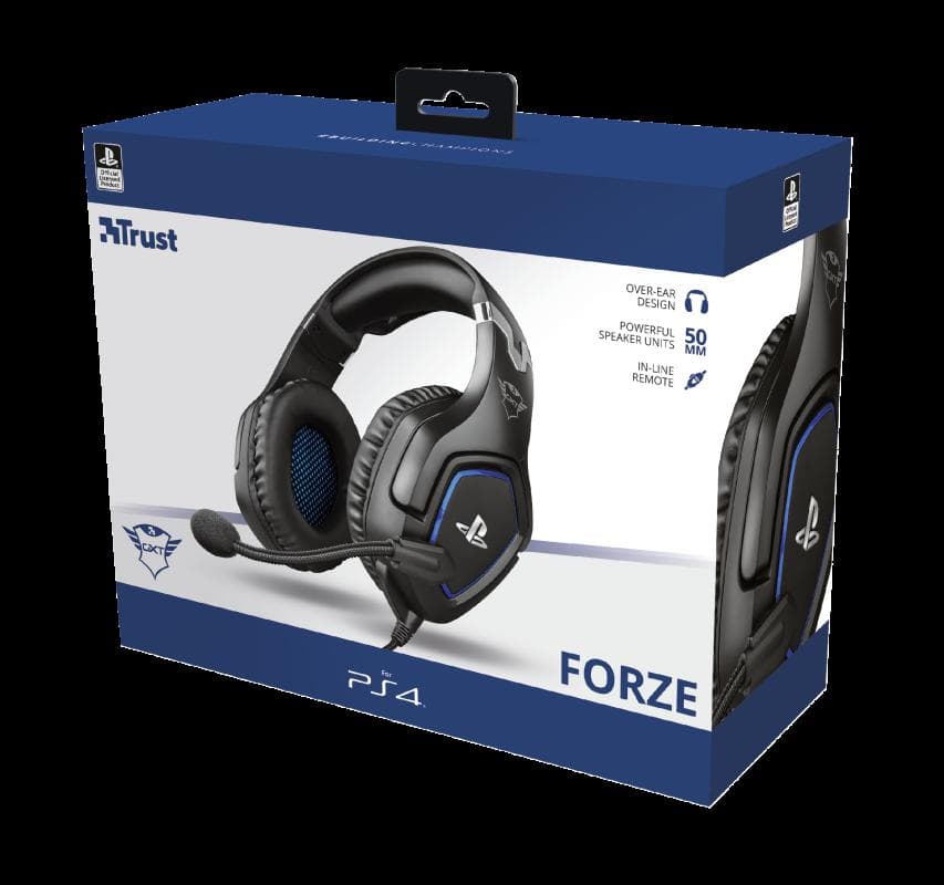 Casti cu microfon GXT 488 Forze PS4 Gaming, negru