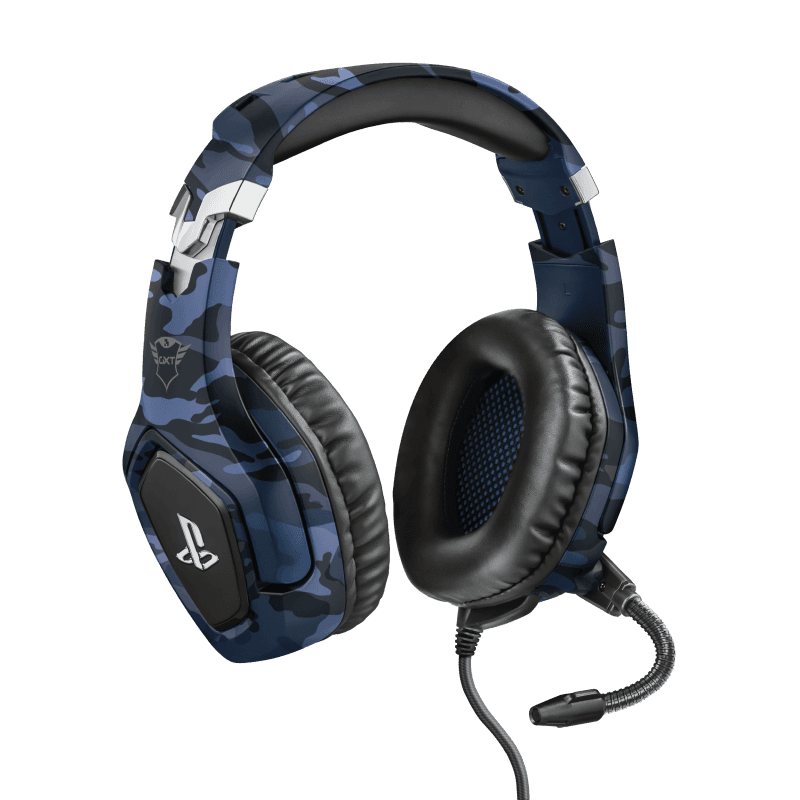 Casti cu microfon Trust GXT 488 FORZE-B GAMING HEADSET PS4, albastru