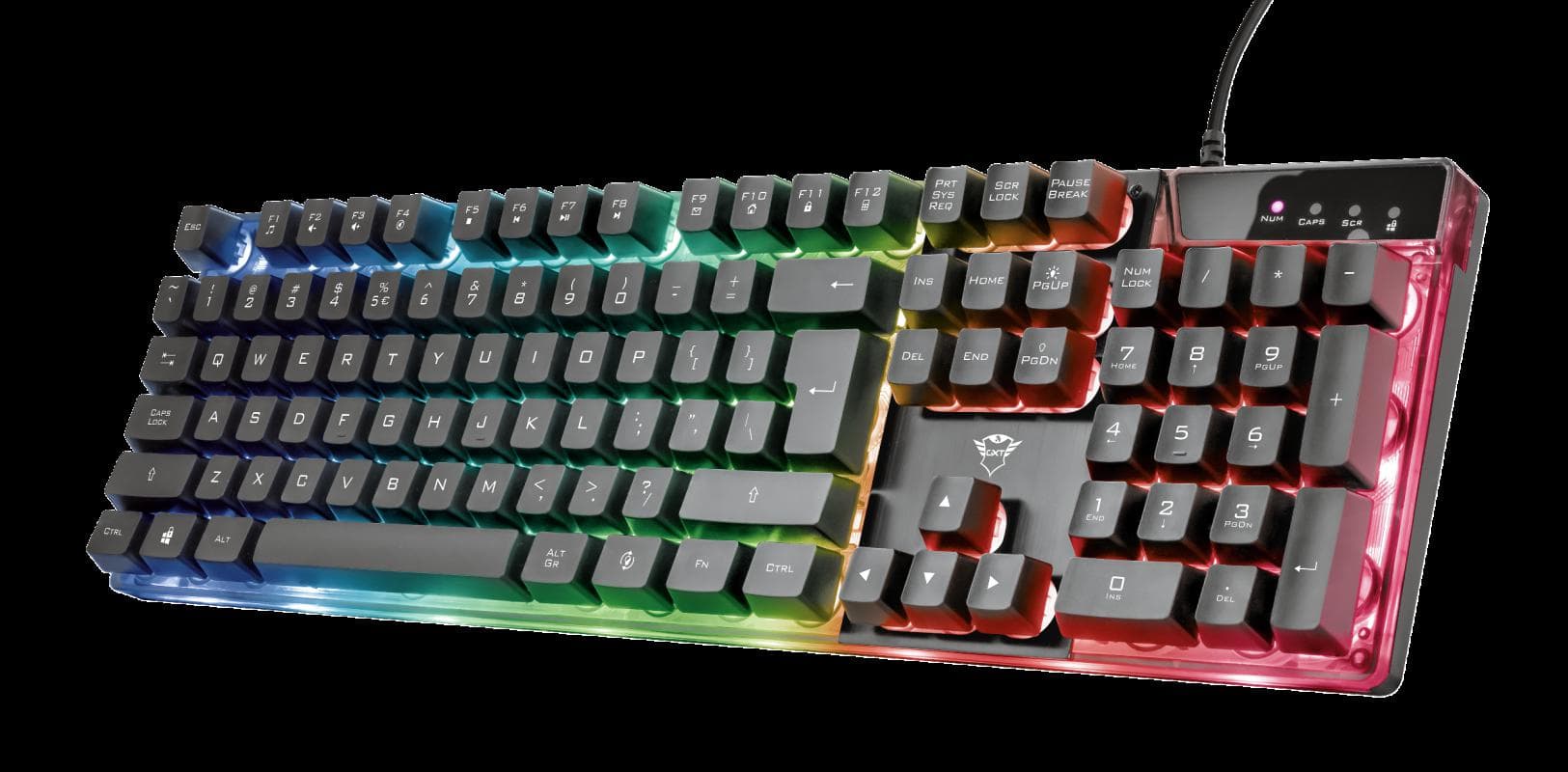 Tastatura Trust GXT 835 Azor, gaming, neagra