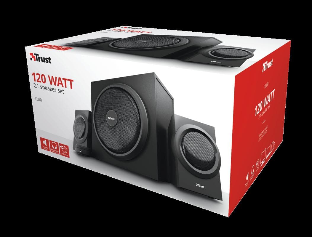 Sistem audio Trust Yuri 2.1, 60W, negru