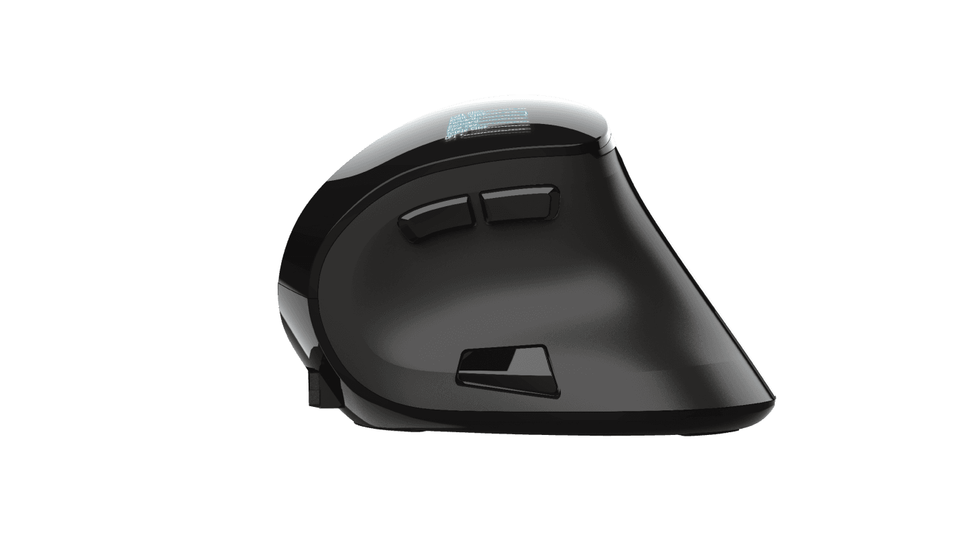 Mouse Trust Voxx, Rechargeable Ergonomic Wireless, negru