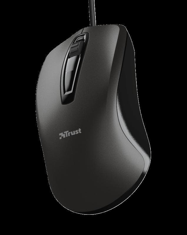 Mouse Trust Carve, USB Mouse, negru