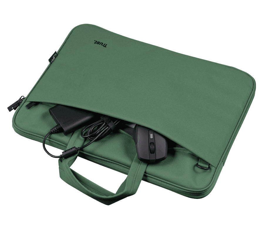 Geanta laptopuri Trust Bologna Eco 16", verde