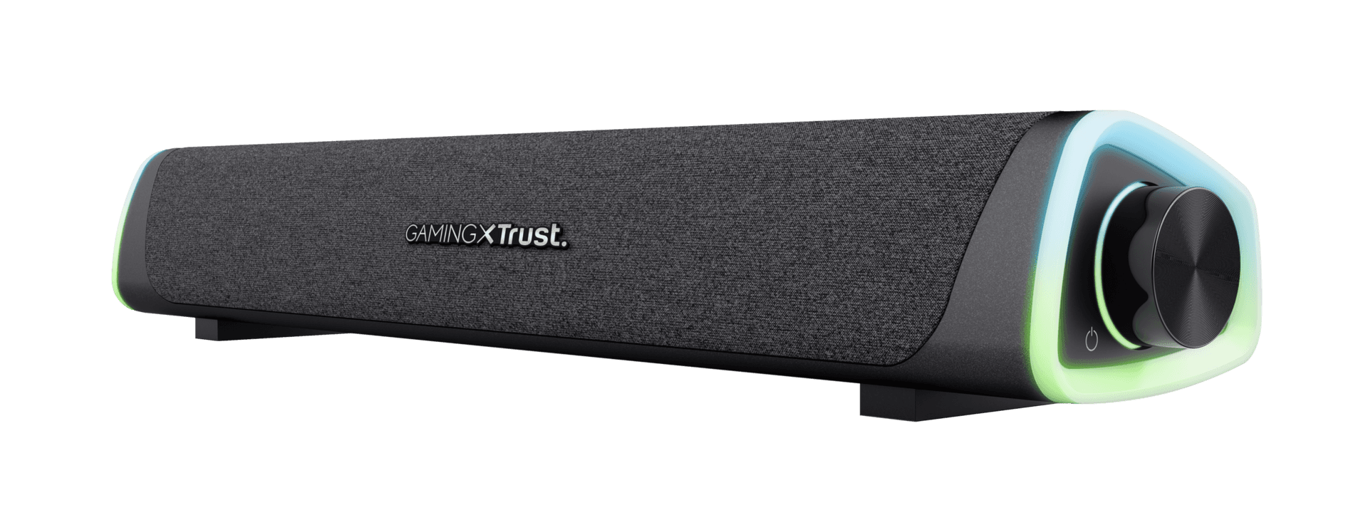 Soundbar Trust GXT 620 Axon, puetere (RMS) 6W, frecventa 20 Hz - 20.000 Hz, audio input 3.5mm (1.4m), iluminare RGB, alimentare prin USB,  negru
