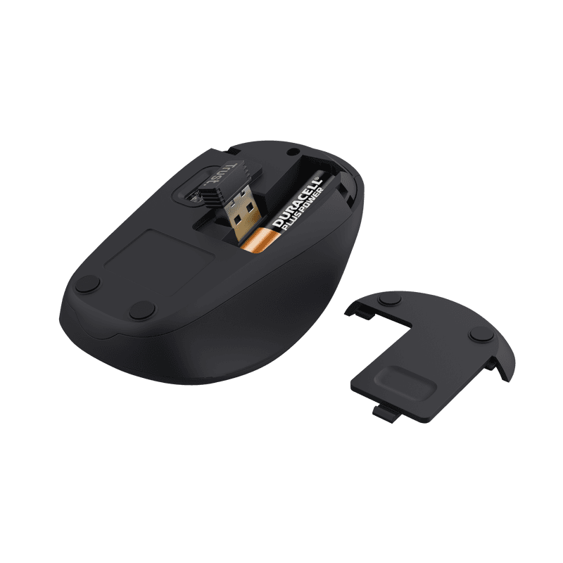 Mouse Trust Yvi+ Silent Wireless   Features Power saving yes DPI adjustable yes Silent click no Gliding pads UPE Software no   Sensor DPI 800, 1600 Max. DPI 1600 dpi Sensor technology optical   Control Grip type claw Left-right handed use right-handed Scroll wheel yes Trackball no Horizontal