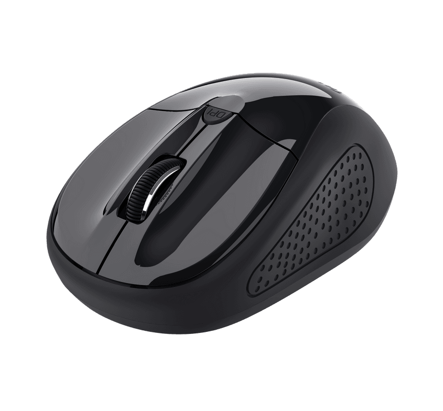 Mouse Trust Wireless, rezolutie maxima 1600 DPI, negru