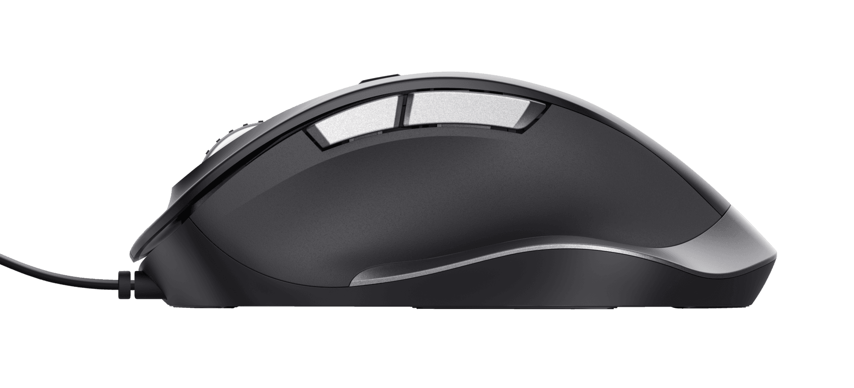 Mouse Trust Fyda cu fir, optic, interfata USB 2.0 rezolutie maxima 5000 DPI, 6 butoane, negru