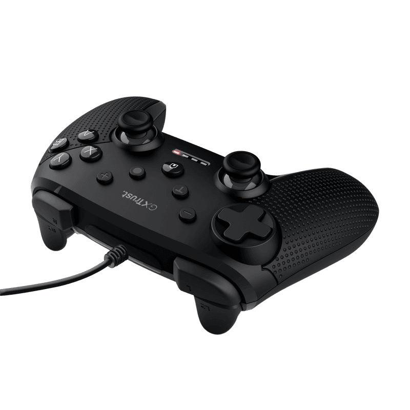 Controller cu fir Trust GXT 541 Muta, material ABS, lungime cablu 300cm, 15 butoane, compatibil cu pc, consola gaming, laptop, negru