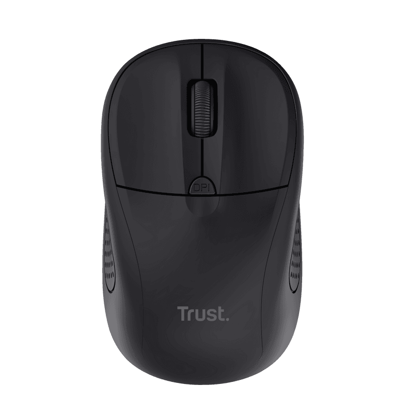 Mouse Trust Wireless optic, rezolutie 1600 DPI, negru
