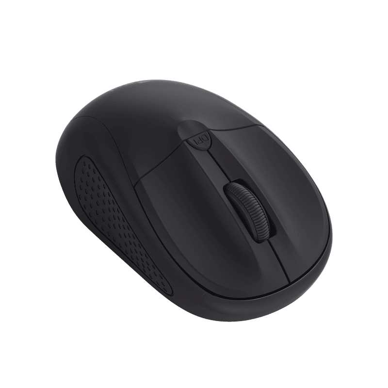 Mouse Trust Wireless optic, rezolutie 1600 DPI, negru