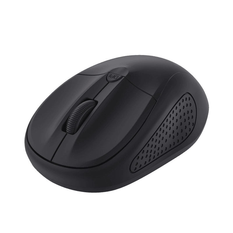 Mouse Trust Wireless optic, rezolutie 1600 DPI, negru