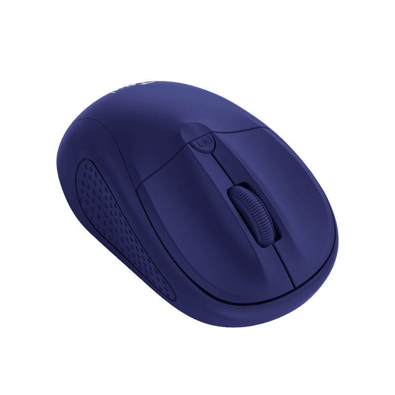 Mouse Trust Wireless optic, rezolutie 1600 DPI, albastru
