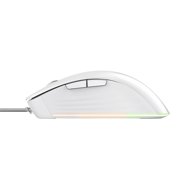 Mouse Trust GXT924W YBAR+ 25600 DPI, alb
