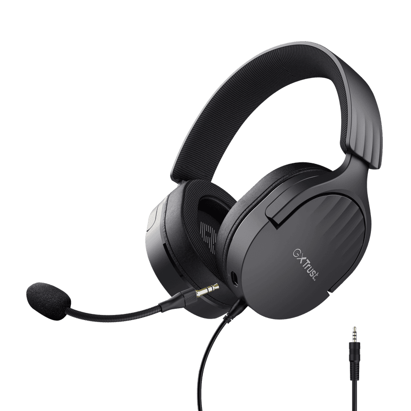 Casti gaming TrustGXT 490P Fayzo cu fir, interfata USB 2.0, frecventa de raspuns 100 Hz - 17.000 Hz, sensivitate 100 dB, negru