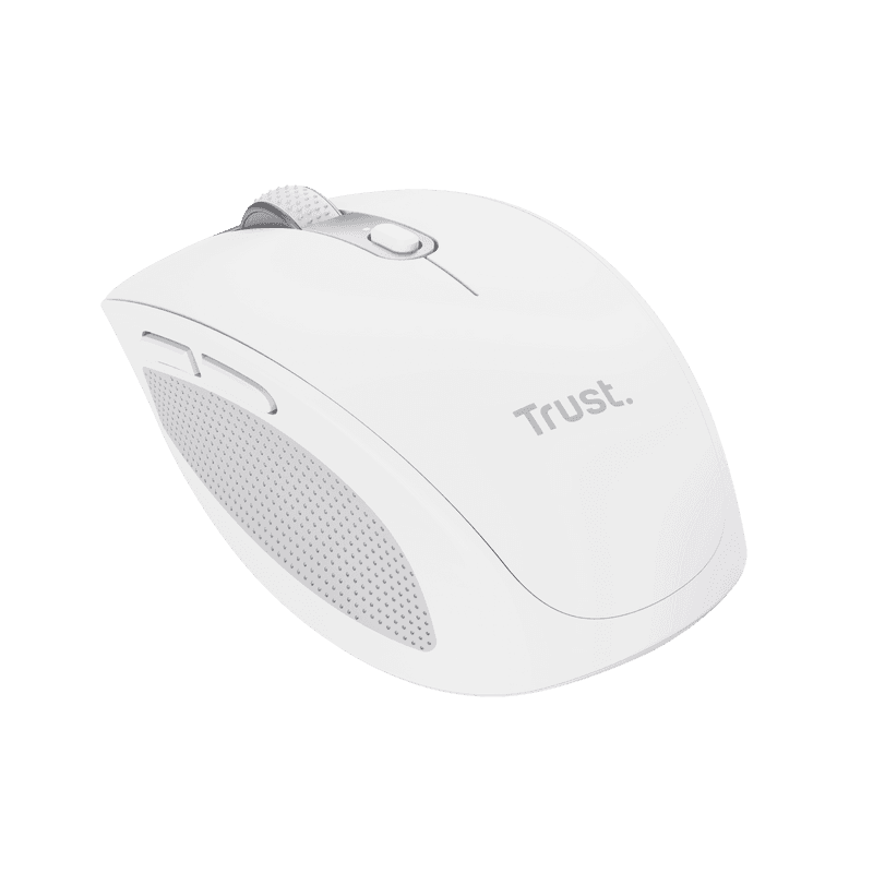 Mouse Trust Ozaa compact, rezolutie maxima 3200 DPI, interfata USB-A, USB-C, alb
