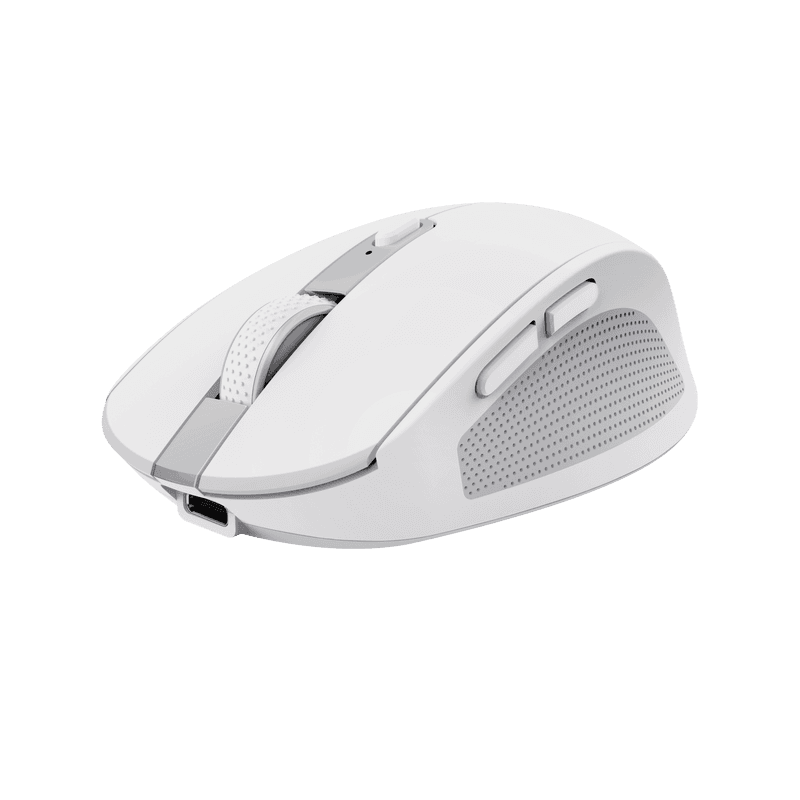 Mouse Trust Ozaa compact, rezolutie maxima 3200 DPI, interfata USB-A, USB-C, alb